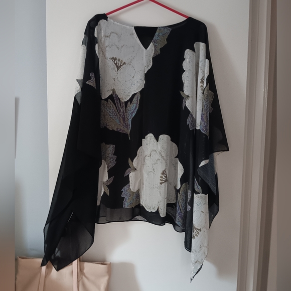 NWT IC By CONNIE K Chiffon Pullover Tunic XL - Picture 3 of 5